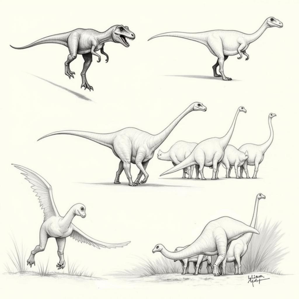 Early Dinosaur Concepts for Jurassic Park