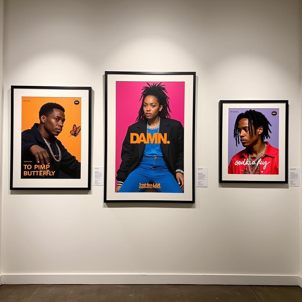 Kendrick Lamar album cover wall art collection