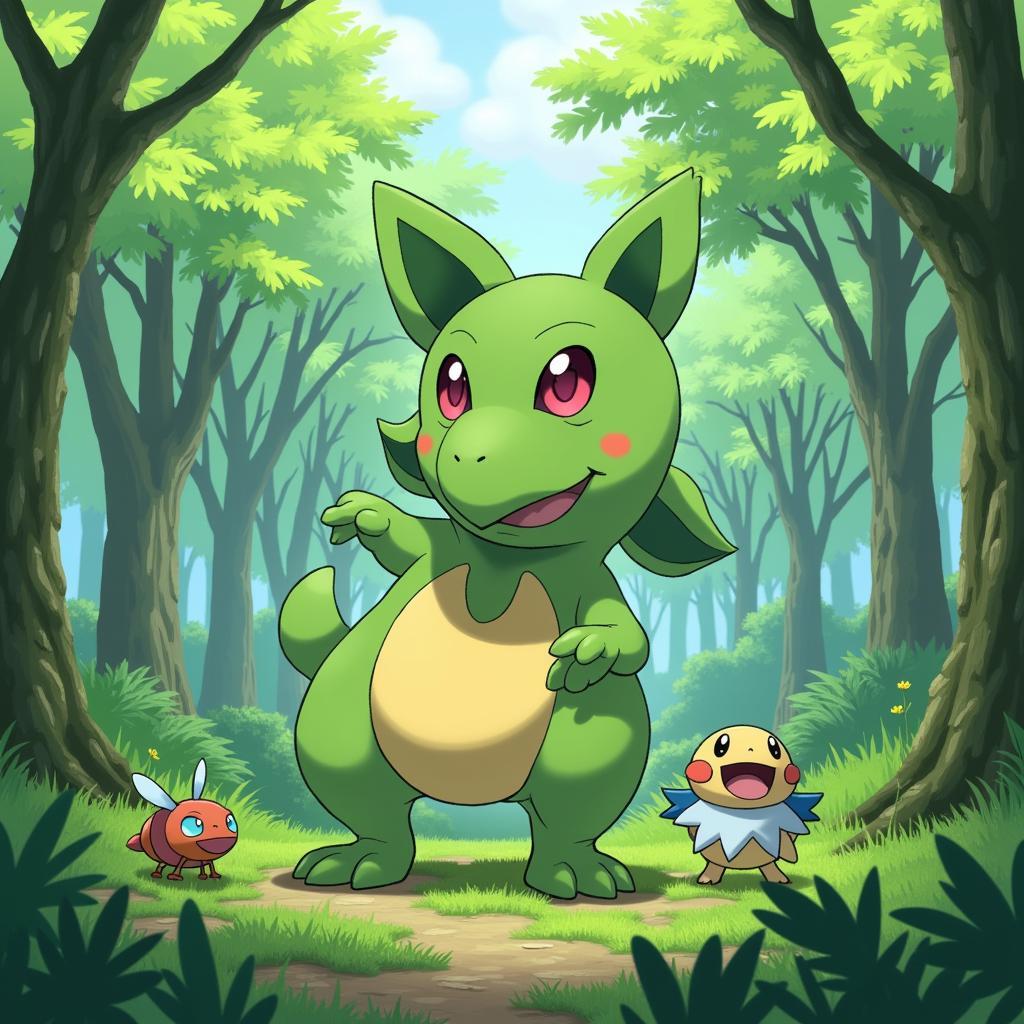 Kricketune full art card showcasing the Pokémon in its natural habitat