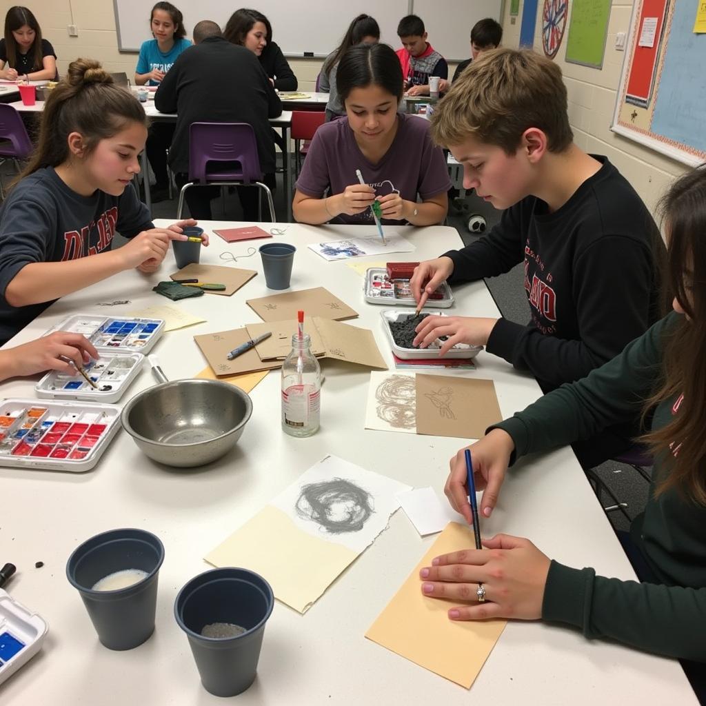 Exploring Different Art Mediums in Lafayette Art Classes