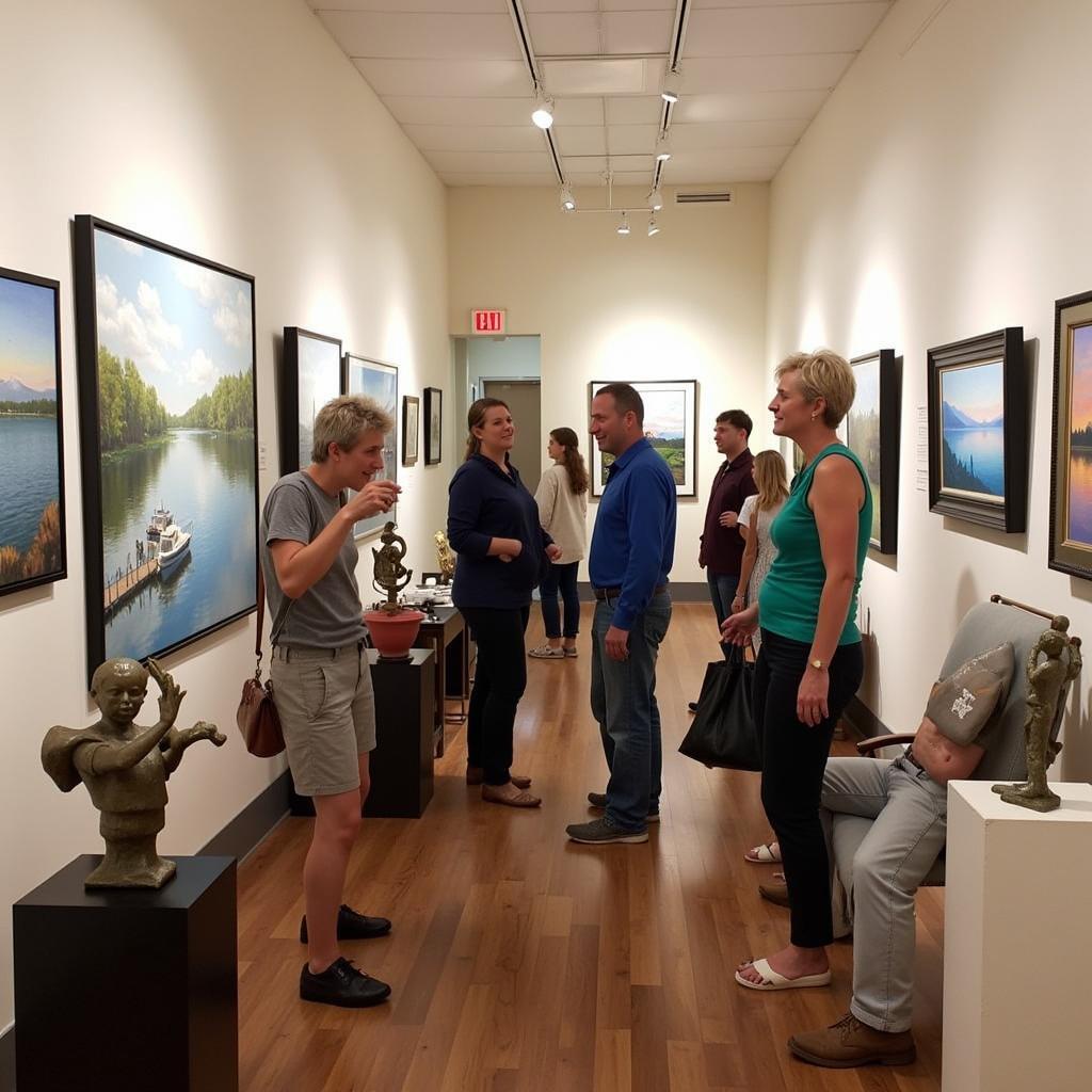 Art Gallery Showcasing Lake Minnetonka Inspired Art