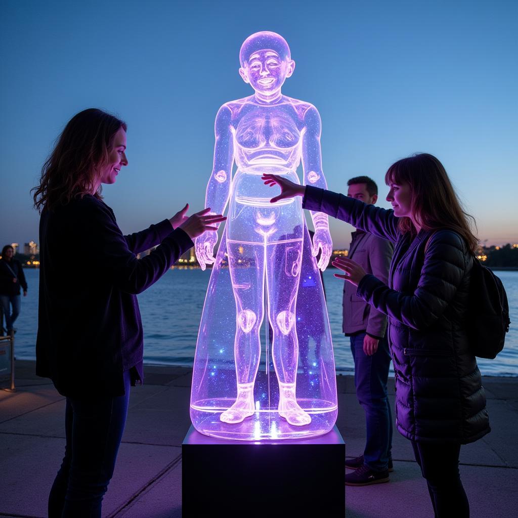 Interactive sculpture at the Lakefront Art Festival