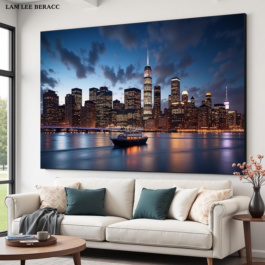 Lam Lee Group Cityscape Wall Art: A dynamic and vibrant cityscape print, perfect for adding a modern and urban touch to any living space.