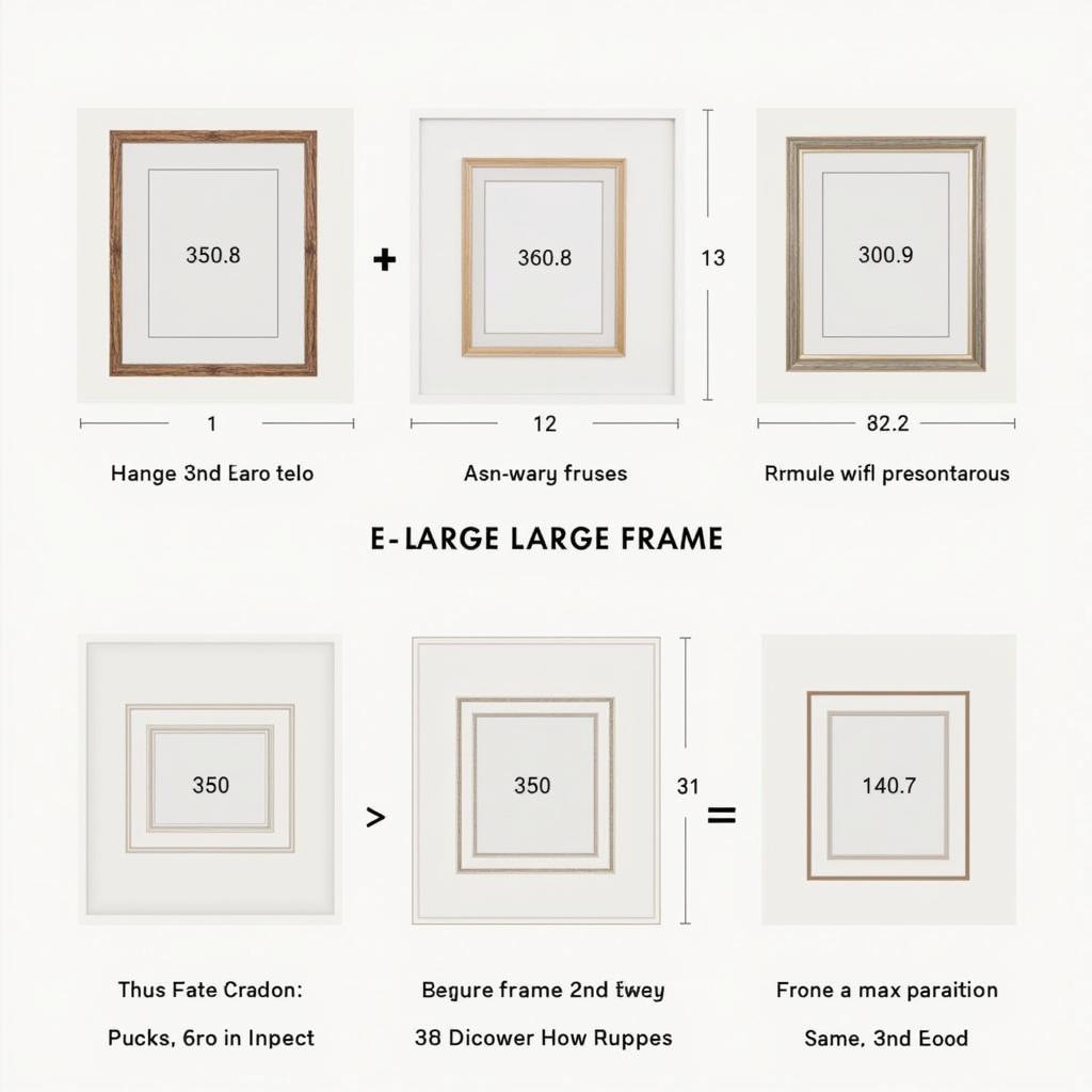 Large Frame Size Guide for Artwork