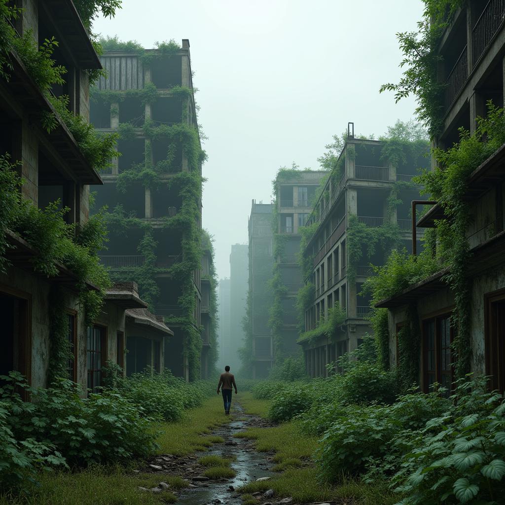 Overgrown City in The Last of Us