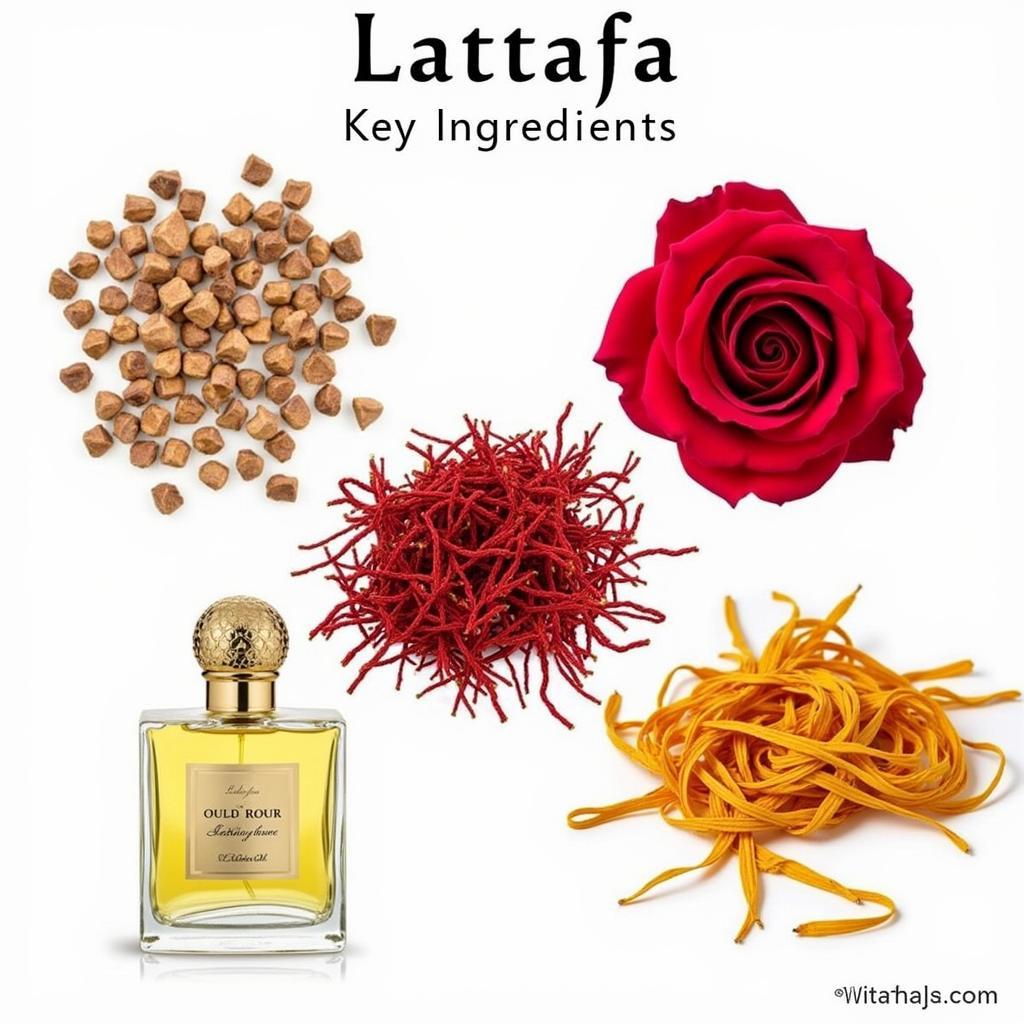 Lattafa Perfume Ingredients Oud Rose Saffron