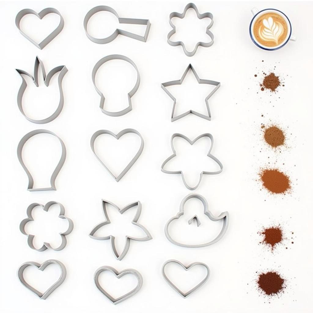 Variety of Latte Art Templates