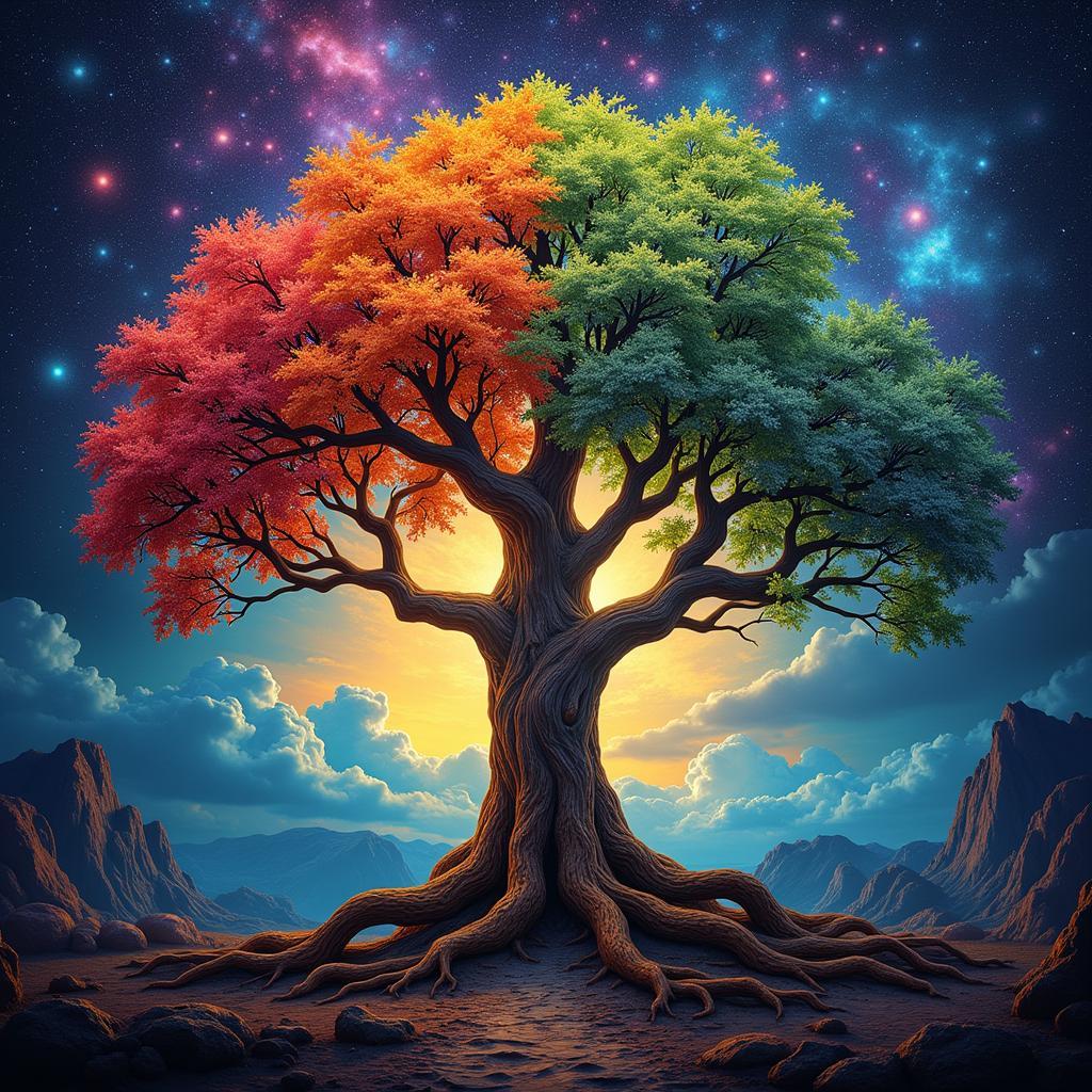 LDS Tree of Life Digital Art