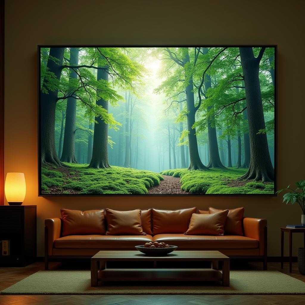 LED Backlit Nature Scene Wall Art: Bringing the Outdoors In