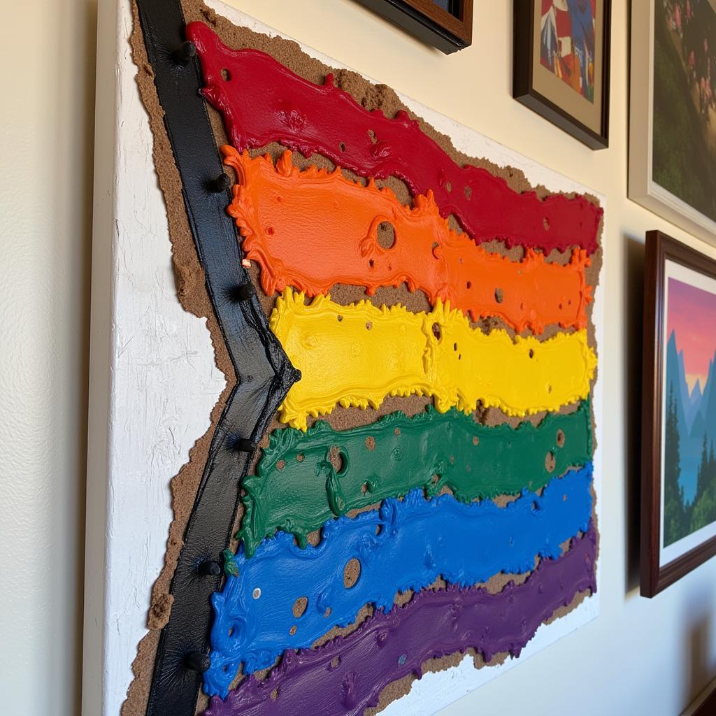 LGBT Pride Wall Art featuring a Rainbow Flag