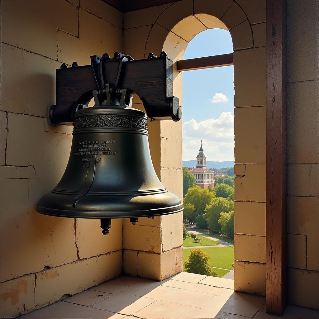 Liberty Bell Oil Painting on Canvas