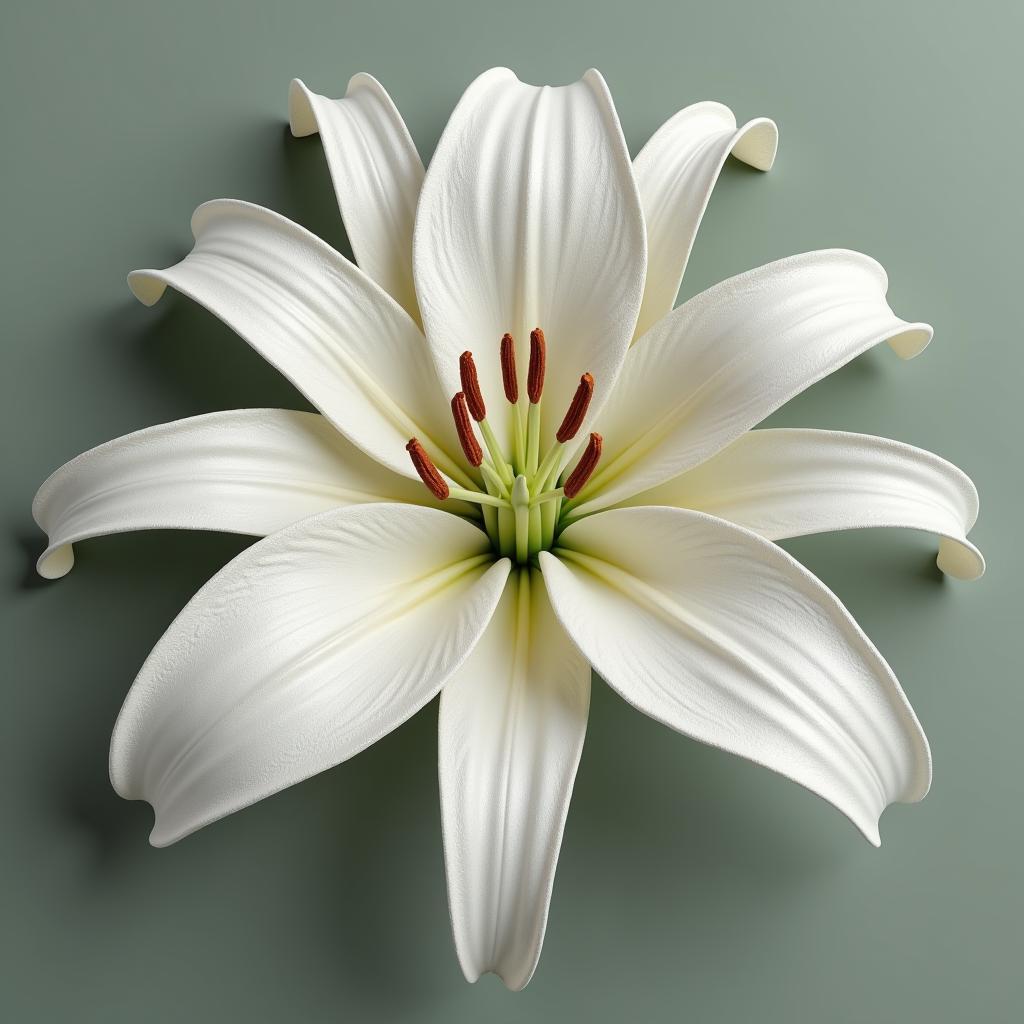 3D Model of a Lilly Flower