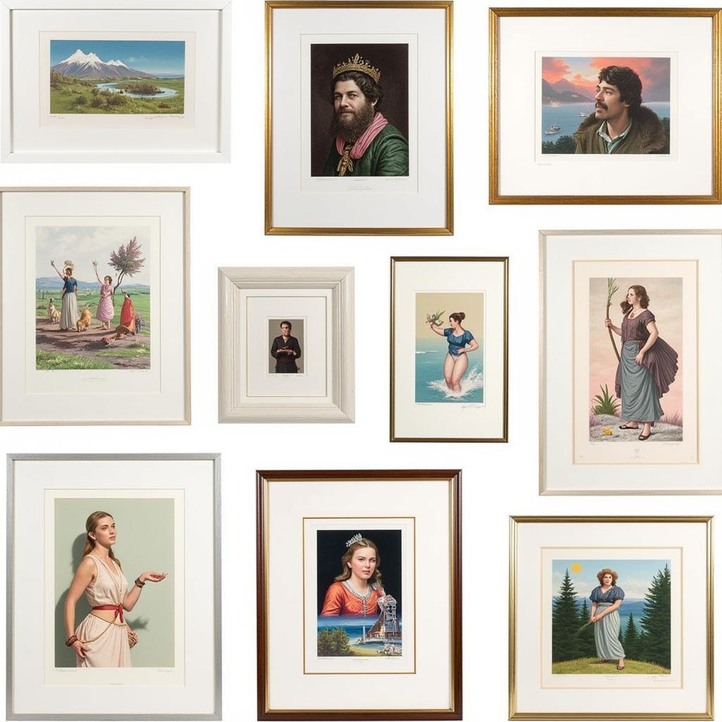 Limited Edition Art Print Collection Showing Various Styles and Framing Options