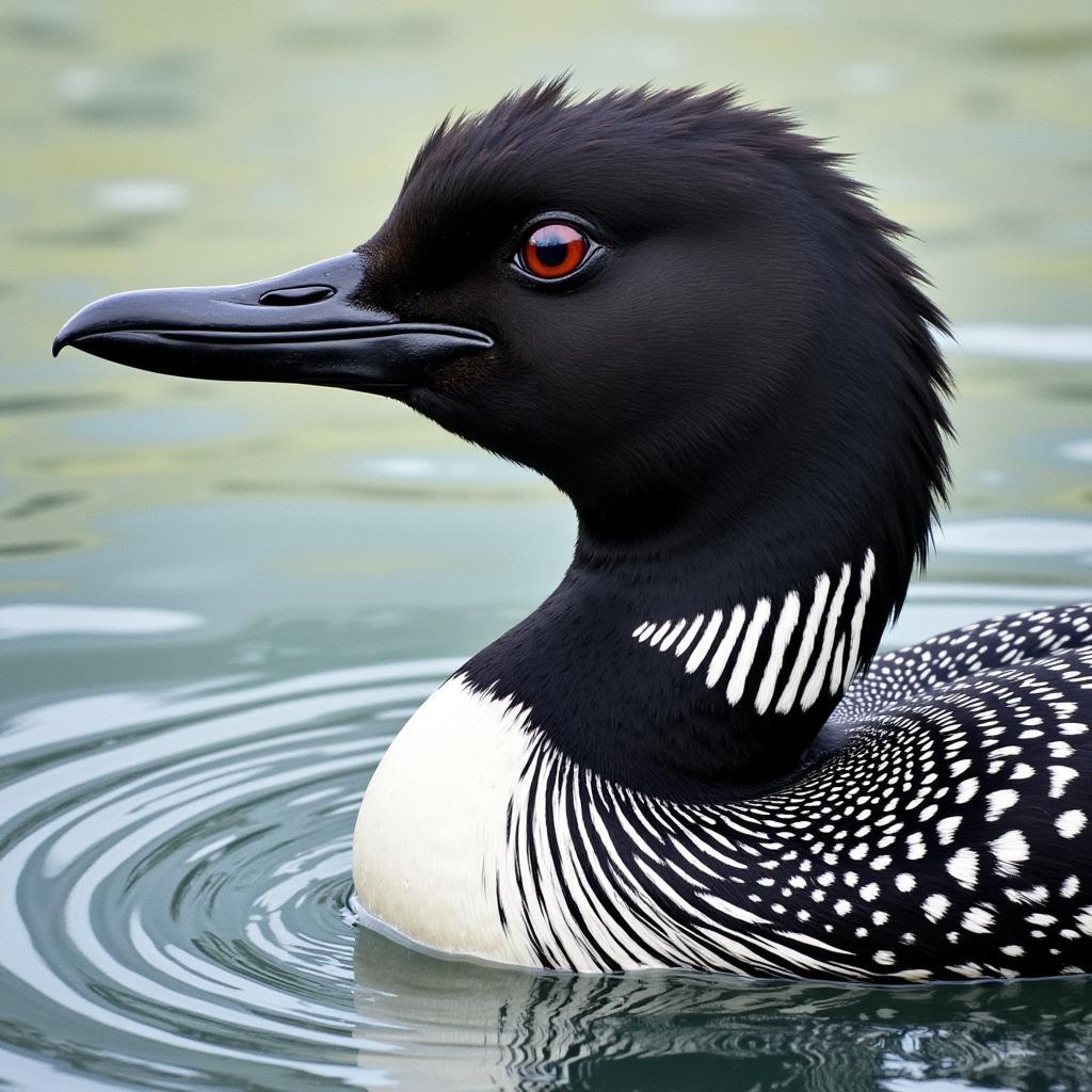 Loon Art Prints: Detailed Feather Patterns