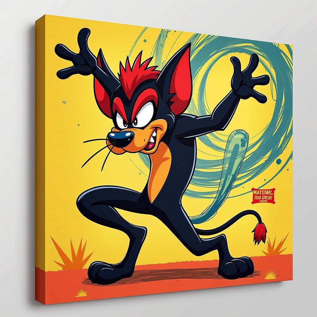 Looney Tunes Tasmanian Devil Spinning Wall Art