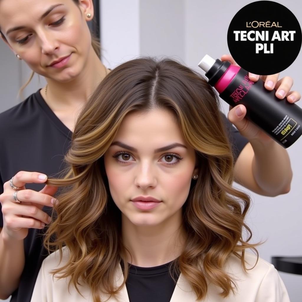 Creating Voluminous Waves with L'Oreal Tecni Art Pli