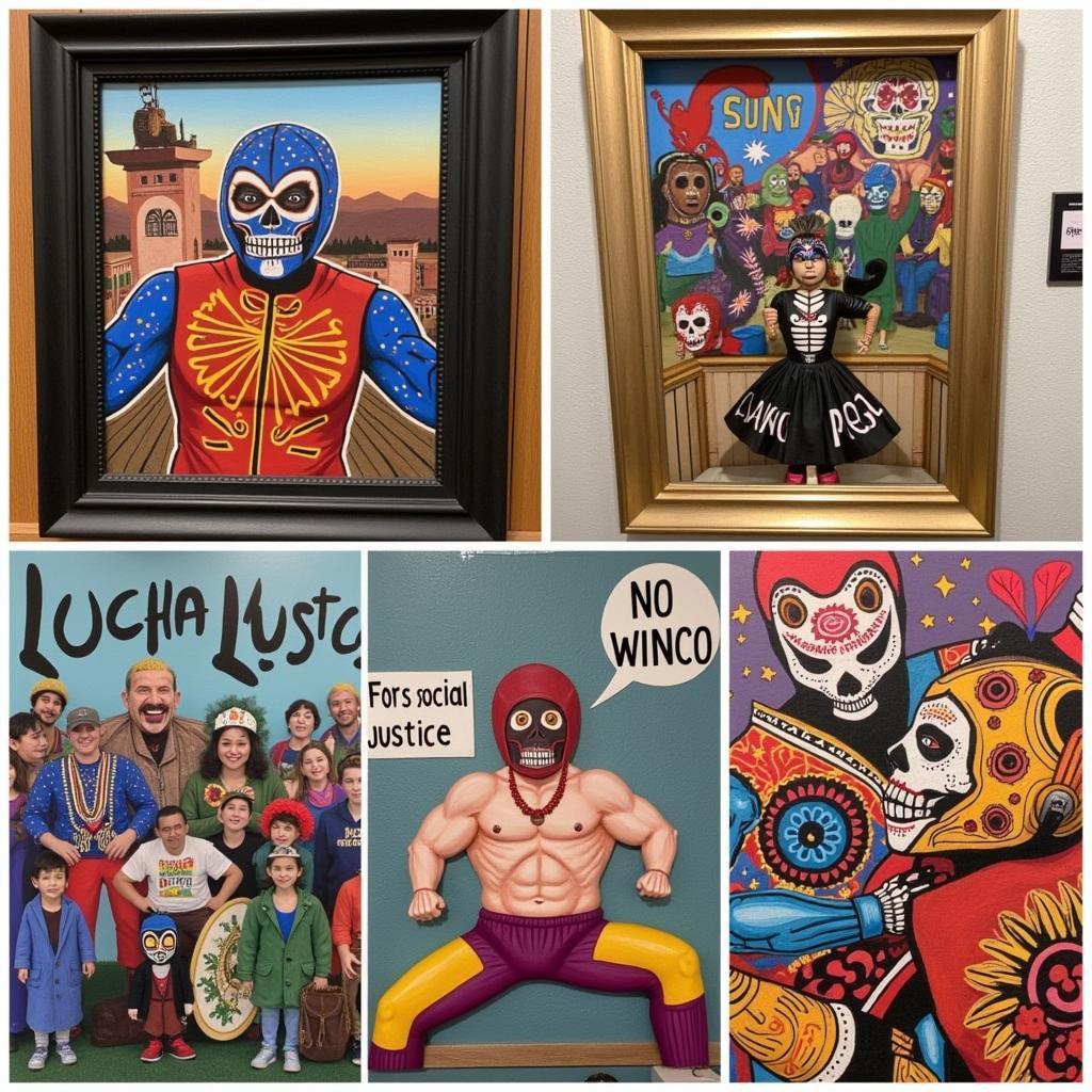 Lucha Libre Cultural Themes in Art