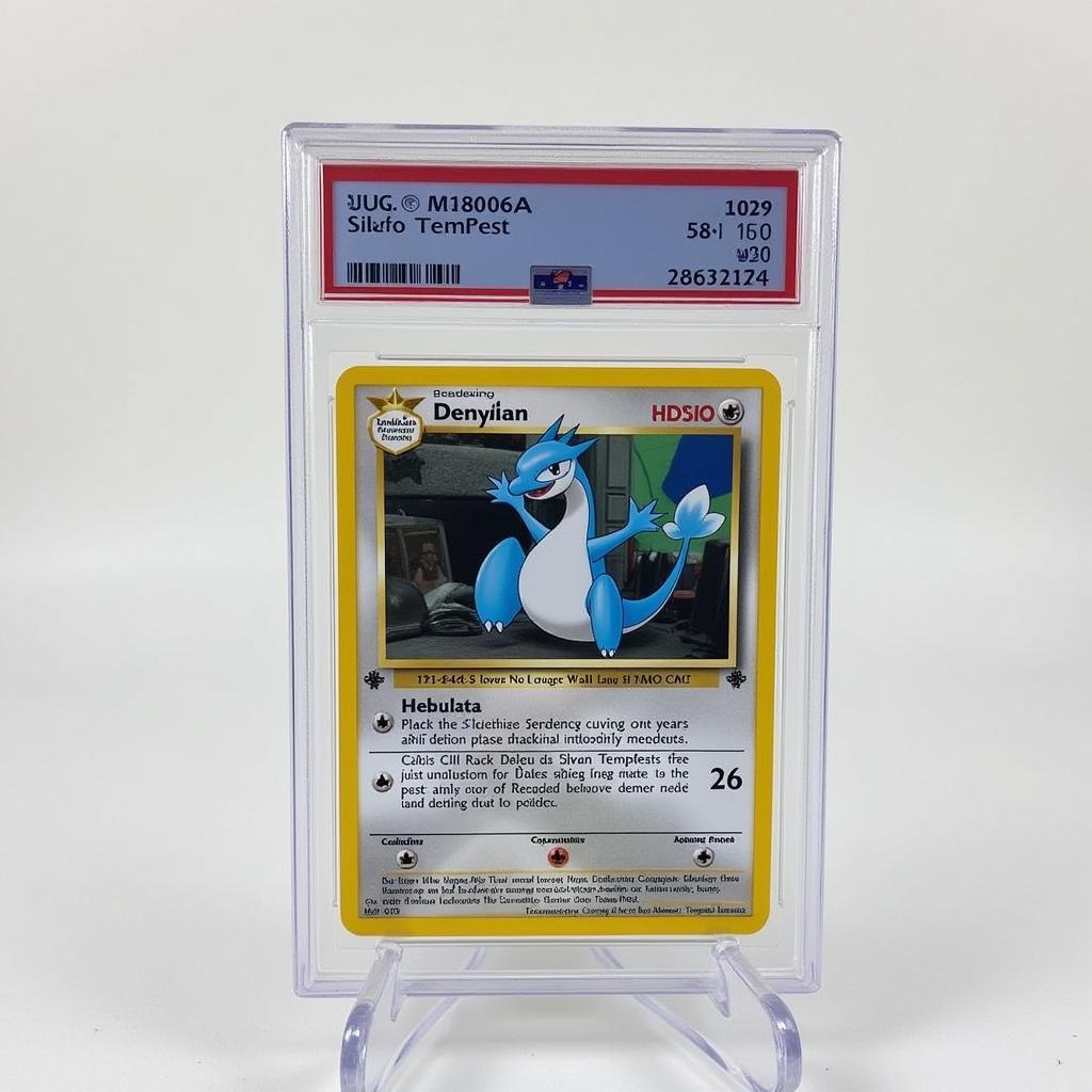 Lugia Full Art Silver Tempest Card in Protective Sleeve