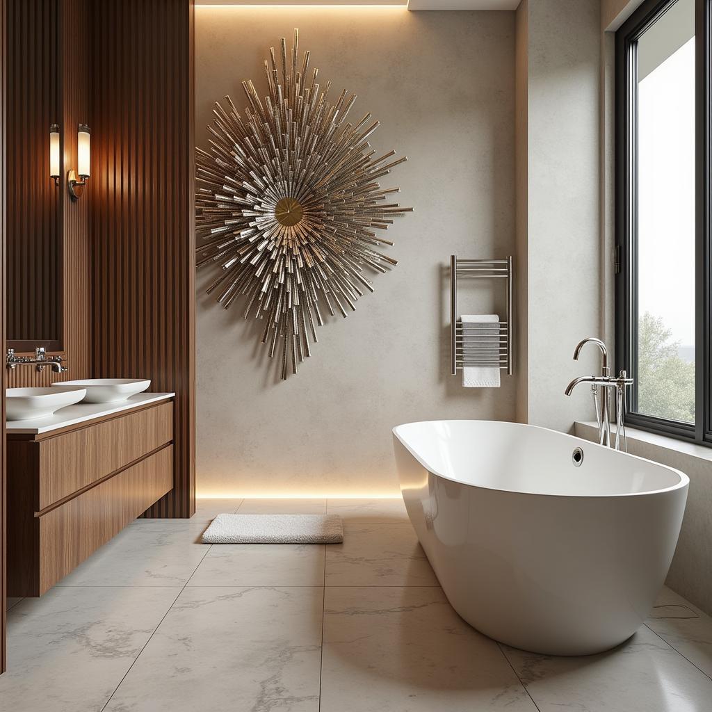 Luxury Bathroom Wall Art Statement Piece