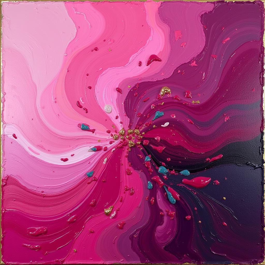 Magenta Abstract Art: Exploring Emotion and Energy