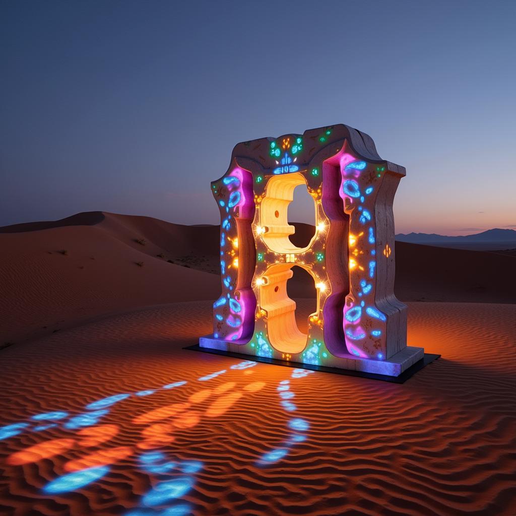 Magic Land Art Interactive Sculpture in the Desert