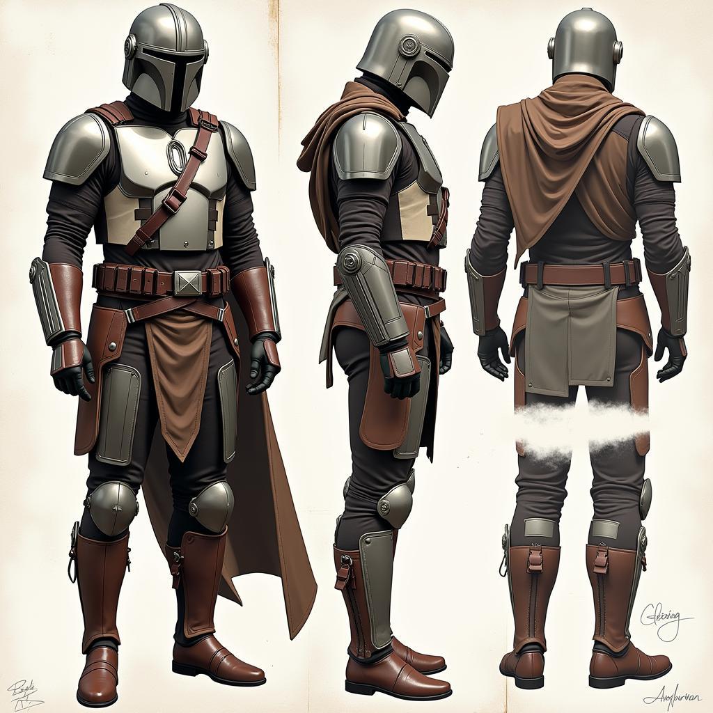 Mandalorian Beskar Armor Concept Art