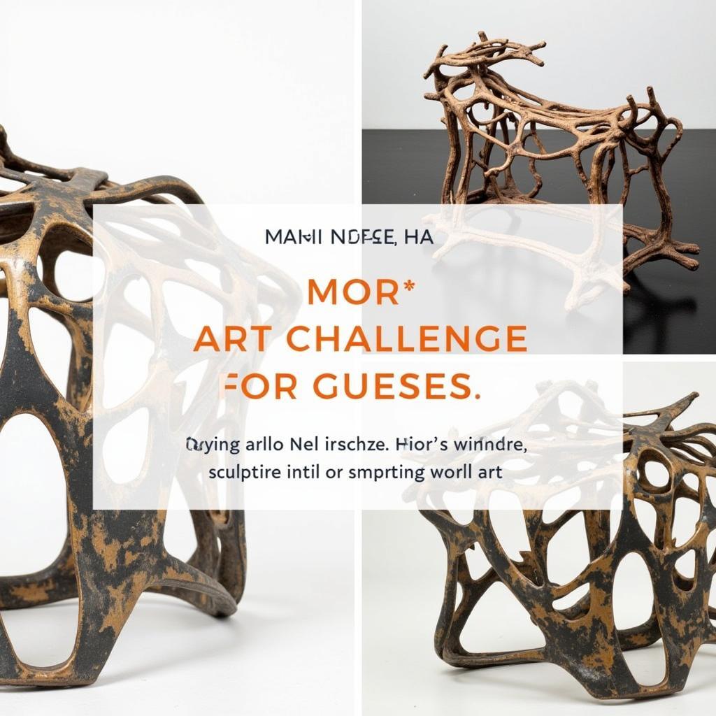 Abstract sculpture created for a March art challenge.