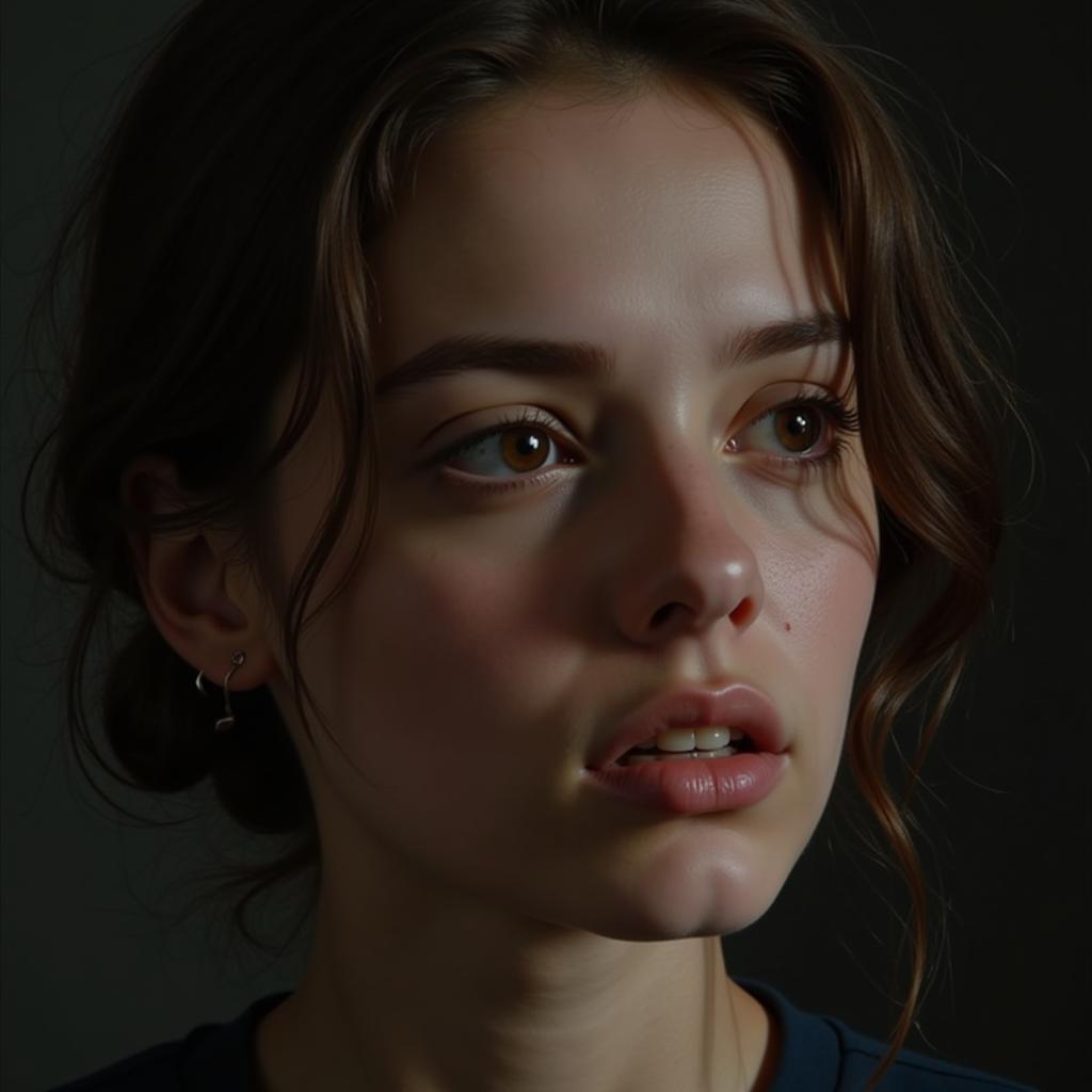 Maria's portrait painting, revealing the emotional depth of her subject.