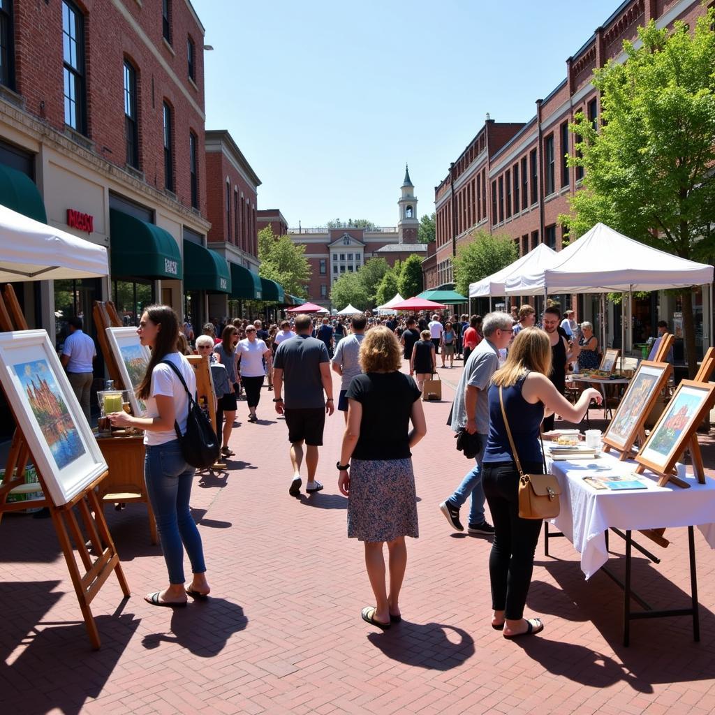 Artists Displaying Their Work at Marietta Art Walk