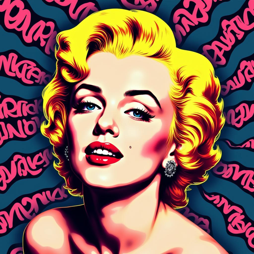 Marilyn Monroe Pop Art Portrait