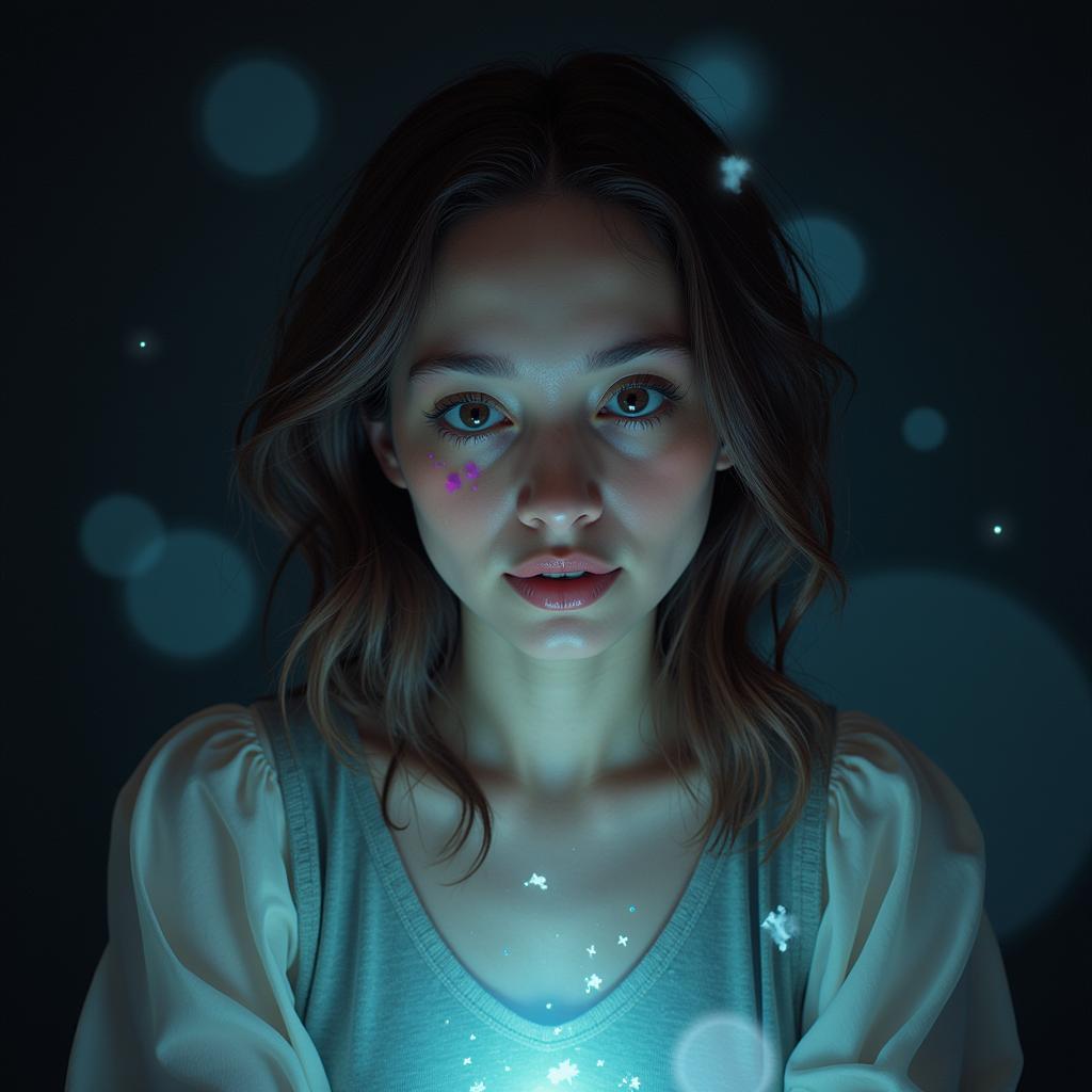 Marlene's Digital Portrait in a Surreal Style