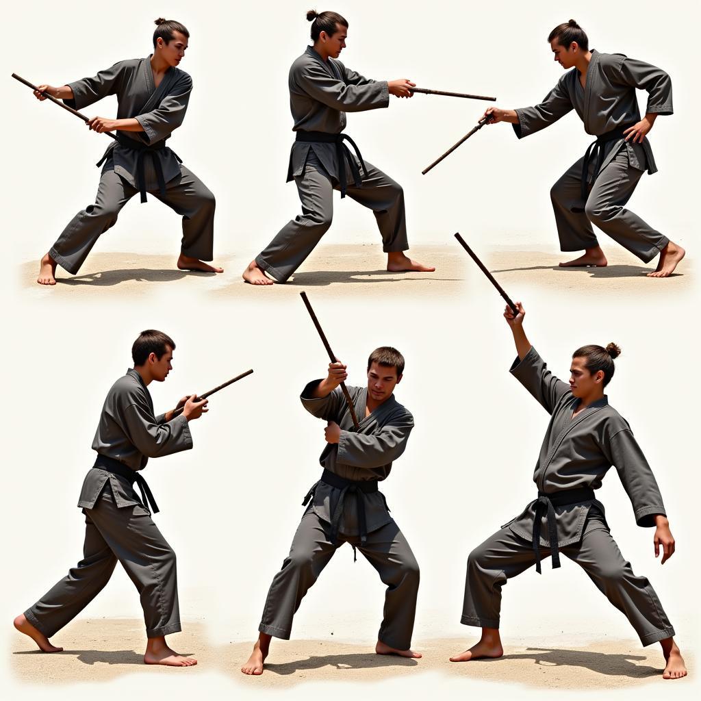 Different Martial Arts Cane Techniques