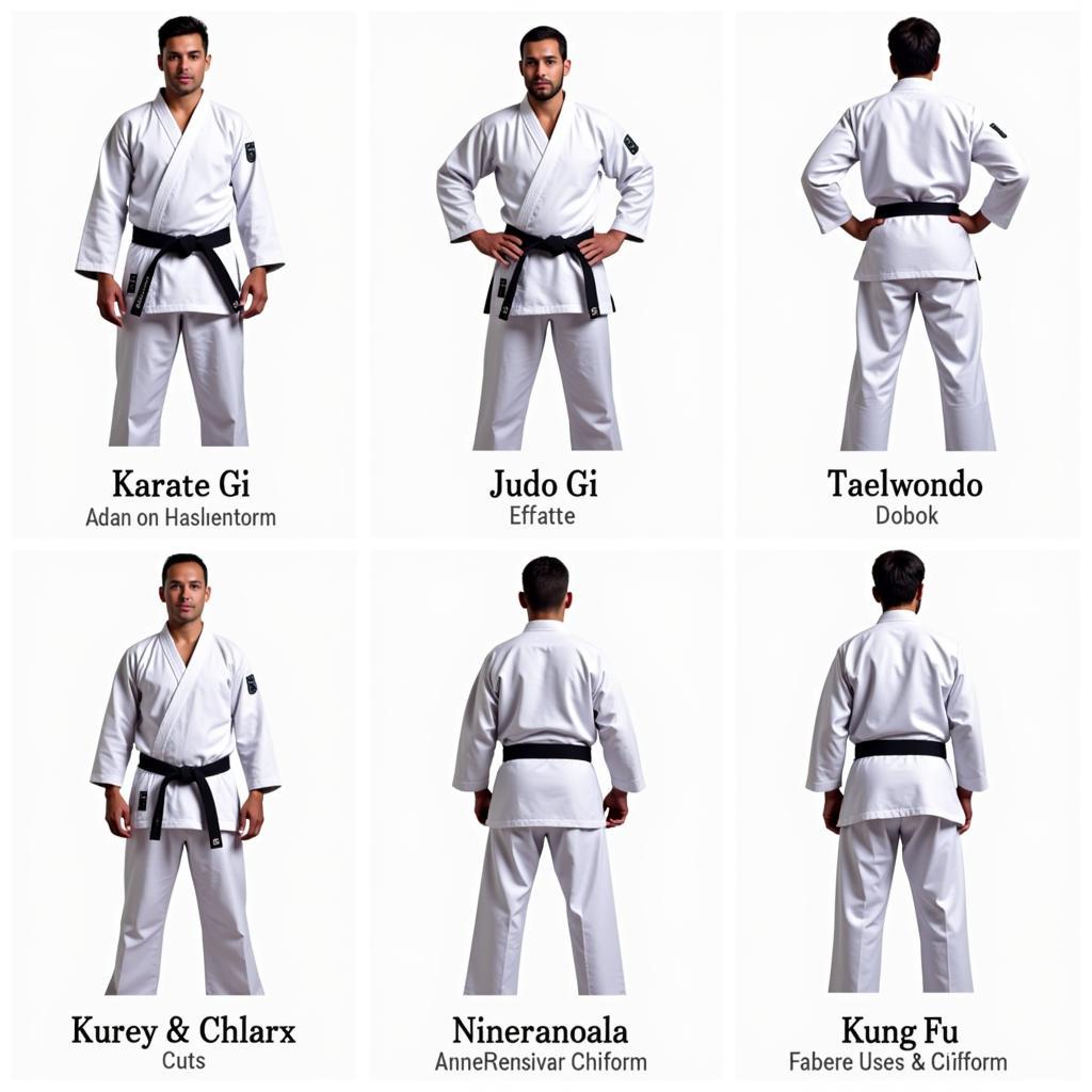 Different Martial Arts Jacket Styles