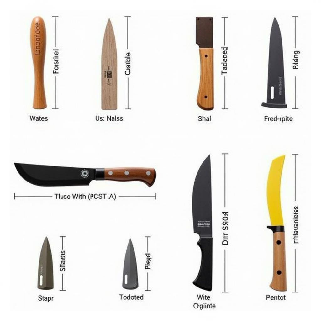 Different Types of Martial Arts Training Knives