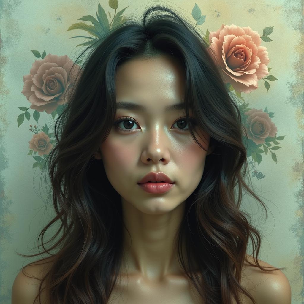 A surreal portrait by Matt Beyrer, showcasing his unique style and artistic vision.