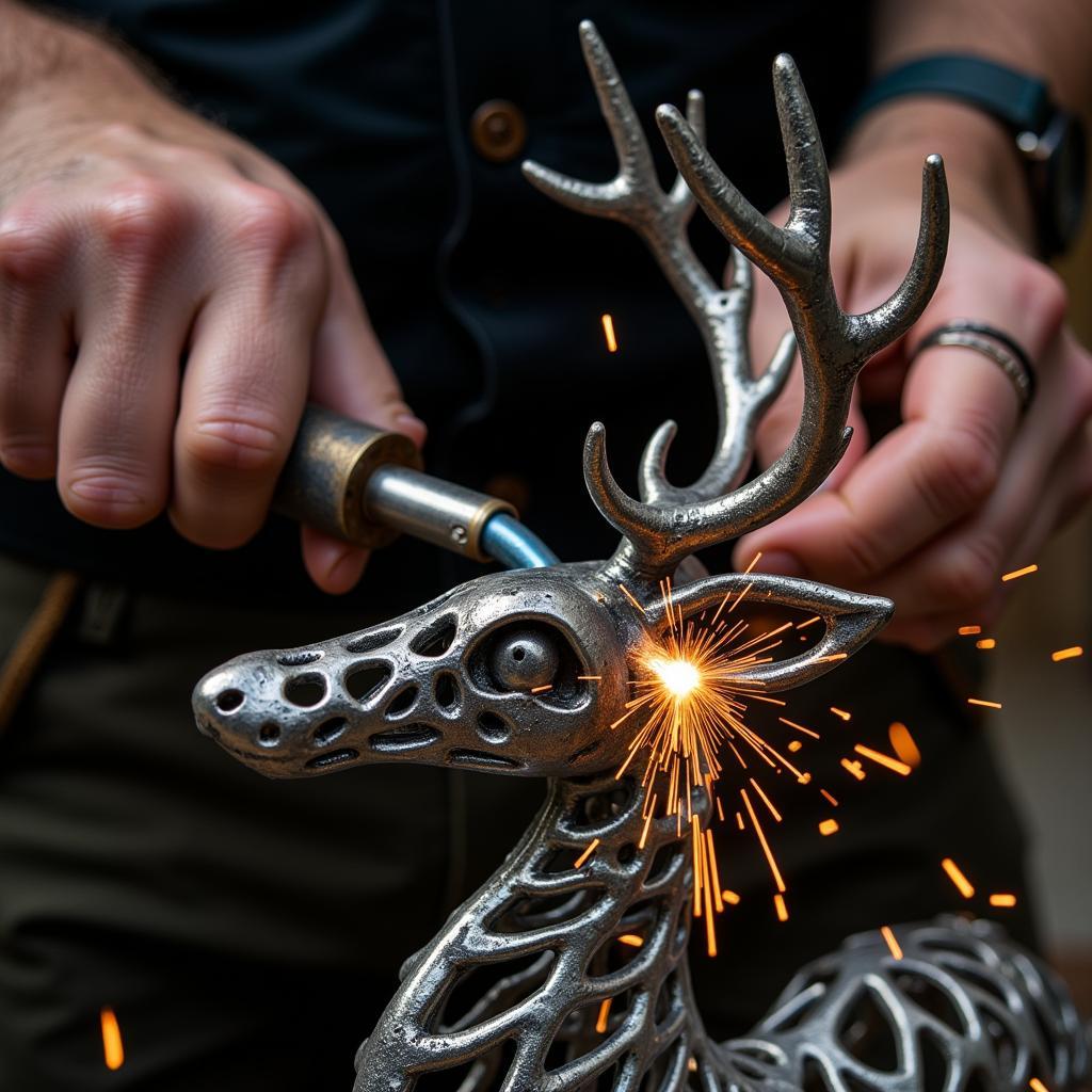 Metal Animal Sculpture Creation Process