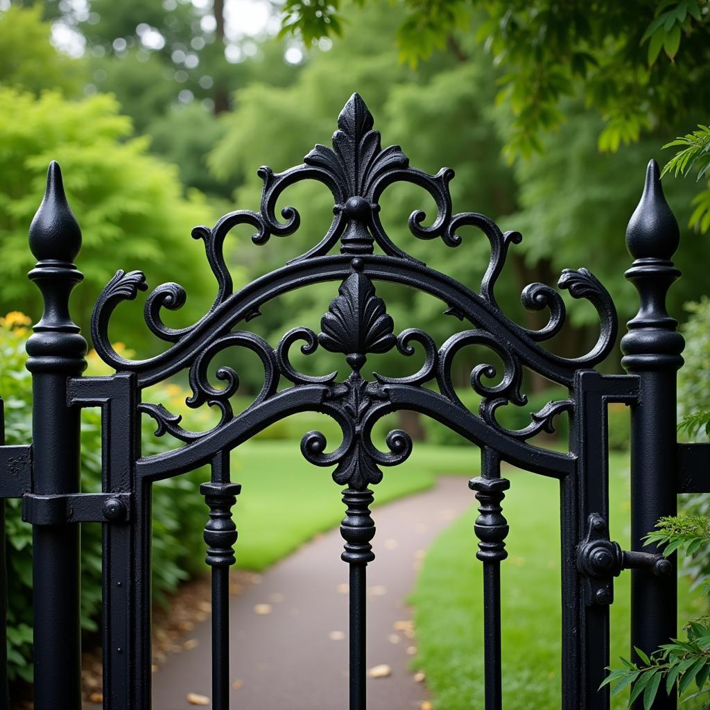 Wrought Iron Metal Art Gate Design