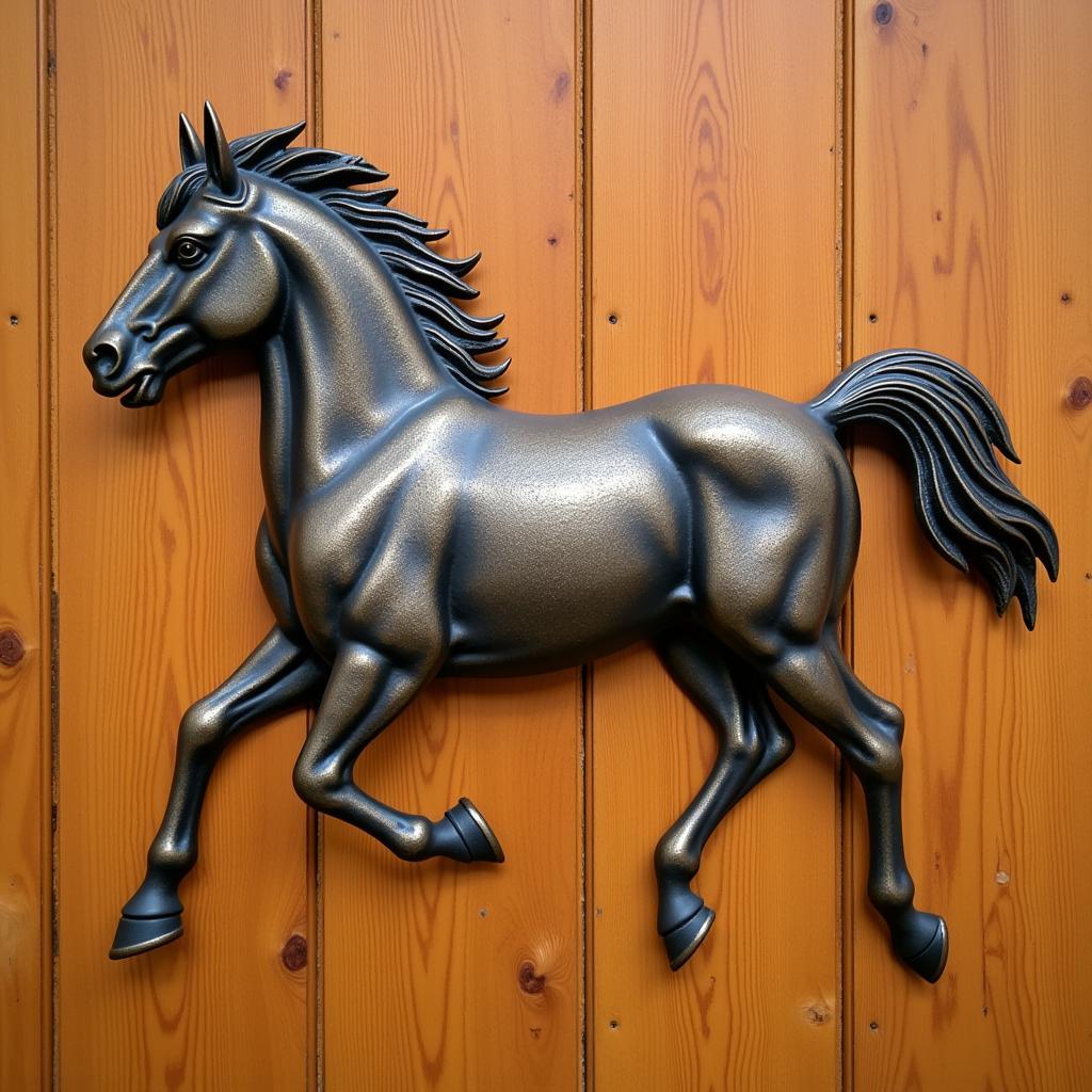 Rustic Metal Horse Wall Art