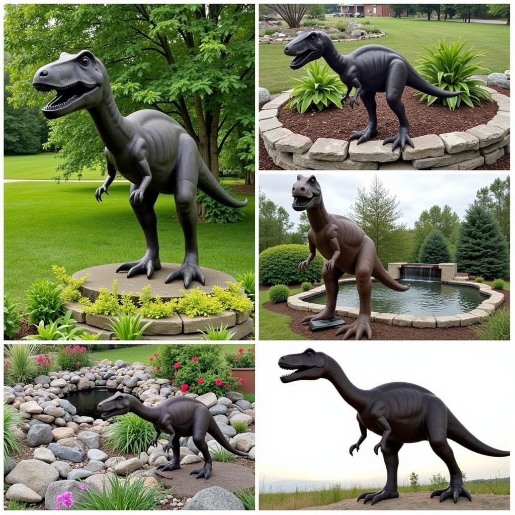 Metal T Rex Yard Art: Enhancing Various Landscapes