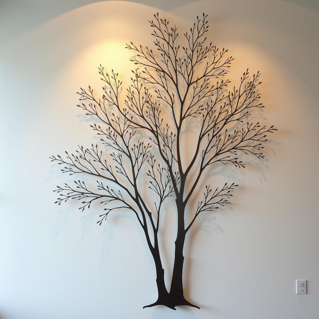 Metallic Aspen Tree Wall Sculpture