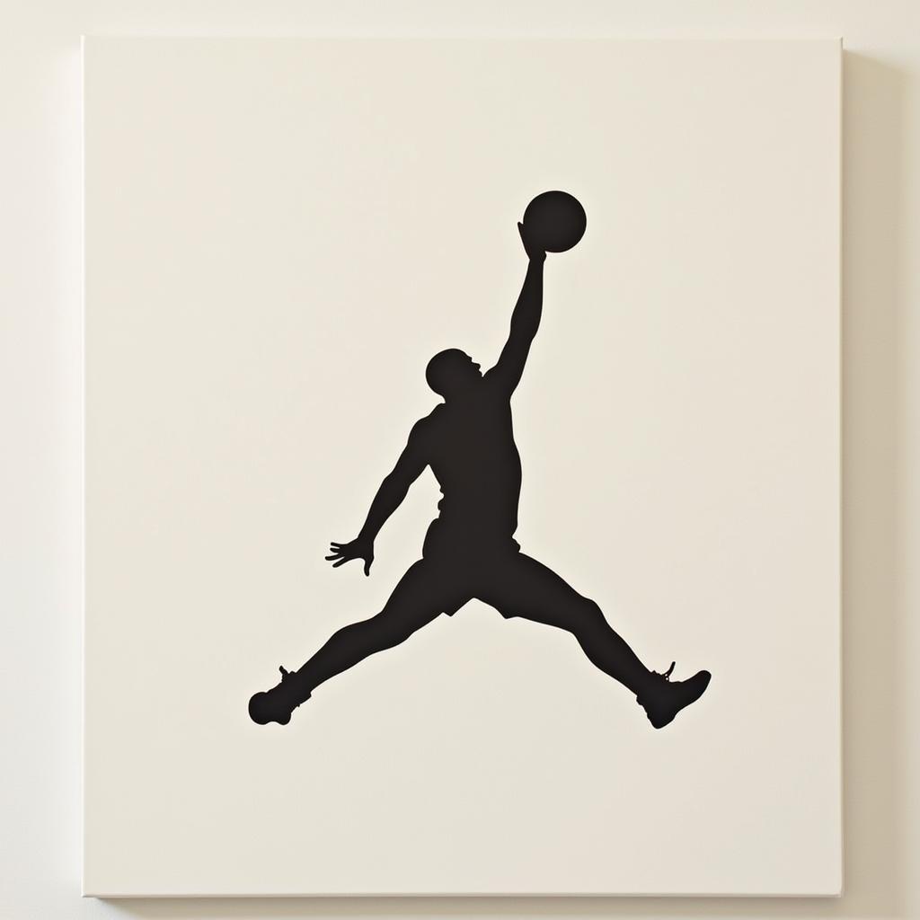 Michael Jordan Silhouette Canvas Print