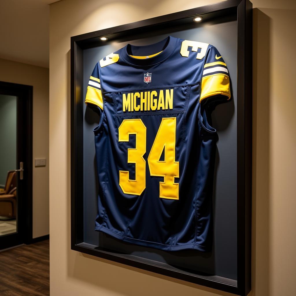 Framing Michigan Football Jerseys for Display