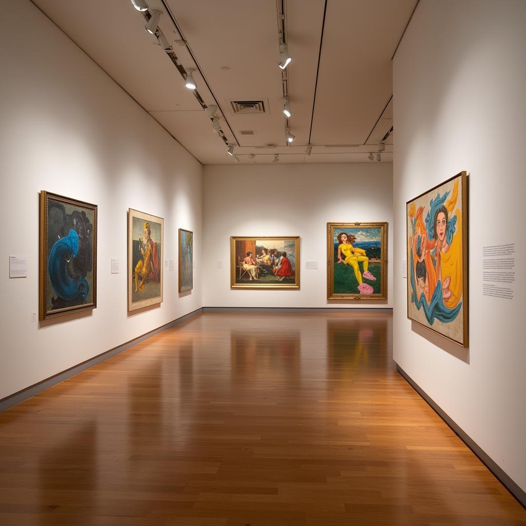 Mid-Century Abstract Art Museum Exhibition