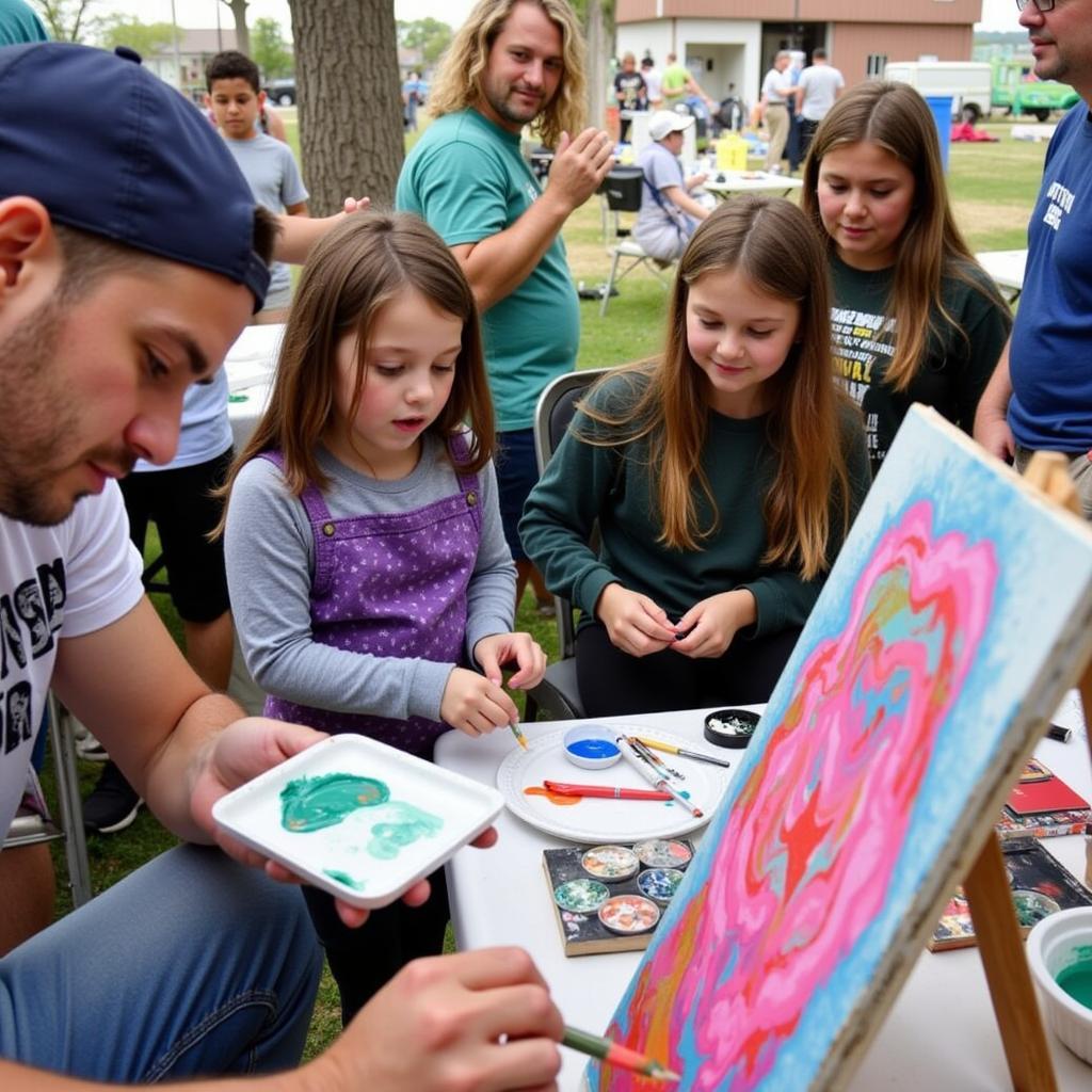 Middletown Arts Fest Painting Demonstration