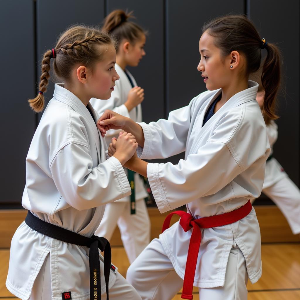 Middletown Martial Arts Students Practicing