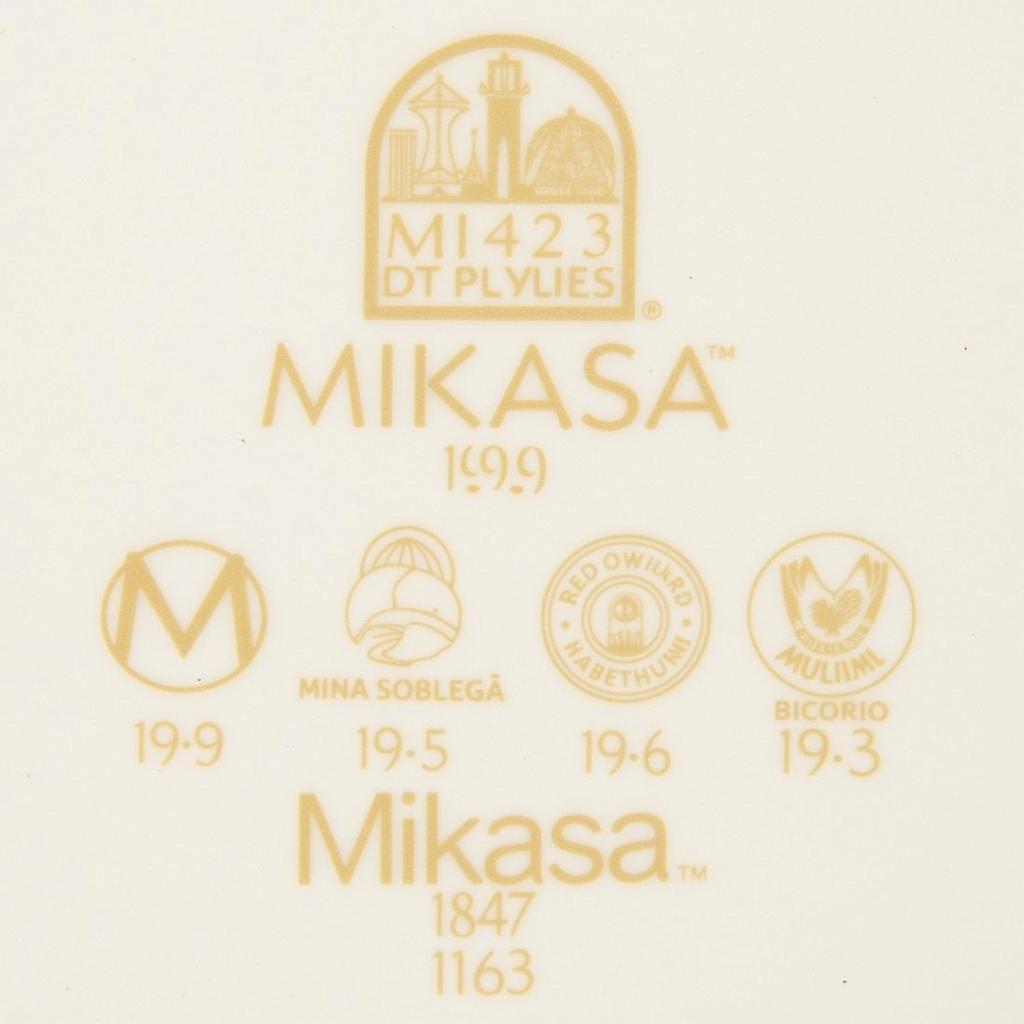 Mikasa Pottery Backstamps Identification Guide