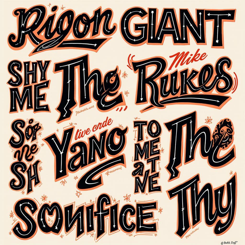 Mike Giant's Graffiti-Inspired Lettering Style