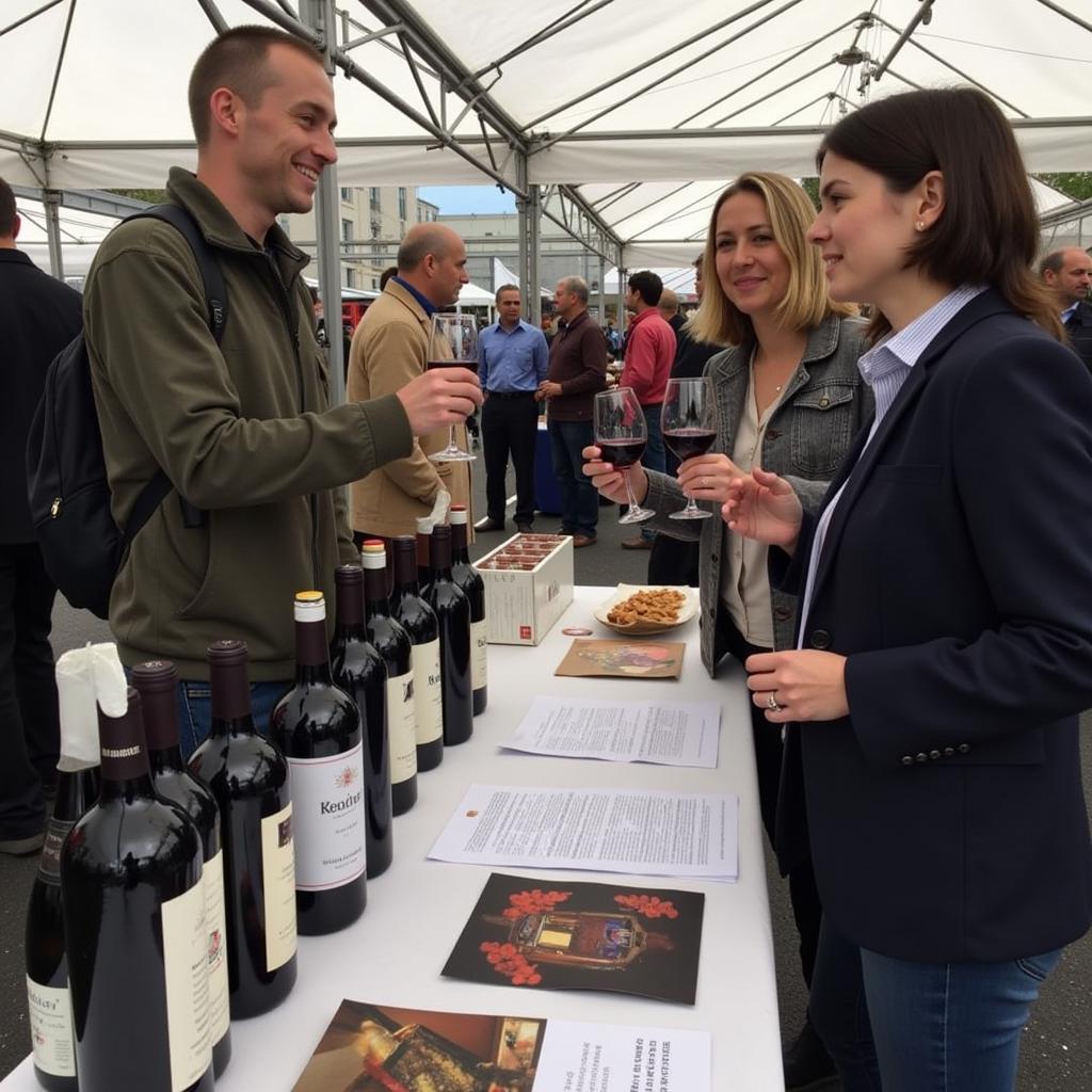 Wine tasting at the Millbrae Art & Wine Festival