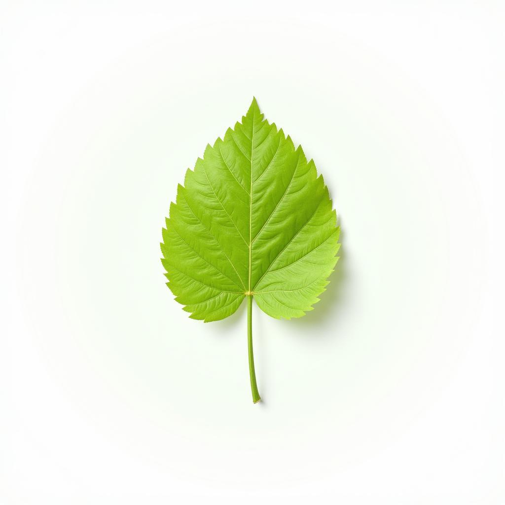 Minimalist Nature Art: Leaf Composition