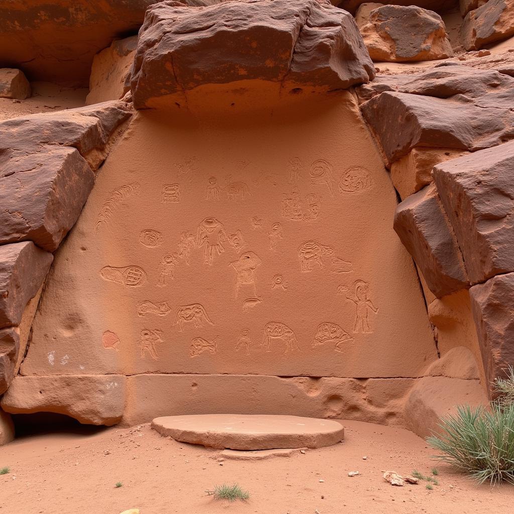 Ancient Petroglyphs in Canyonlands National Park